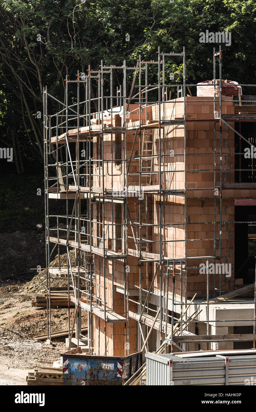 background of building construction site. building under construction ...