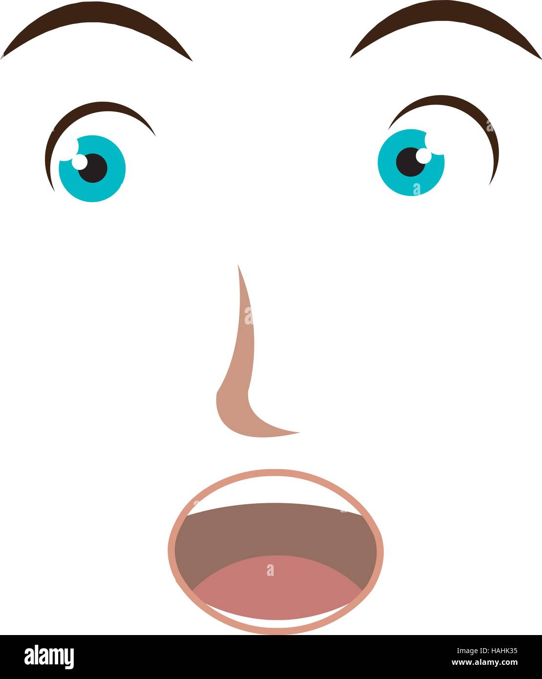 emoticon face expression isolated vector illustration design Stock ...