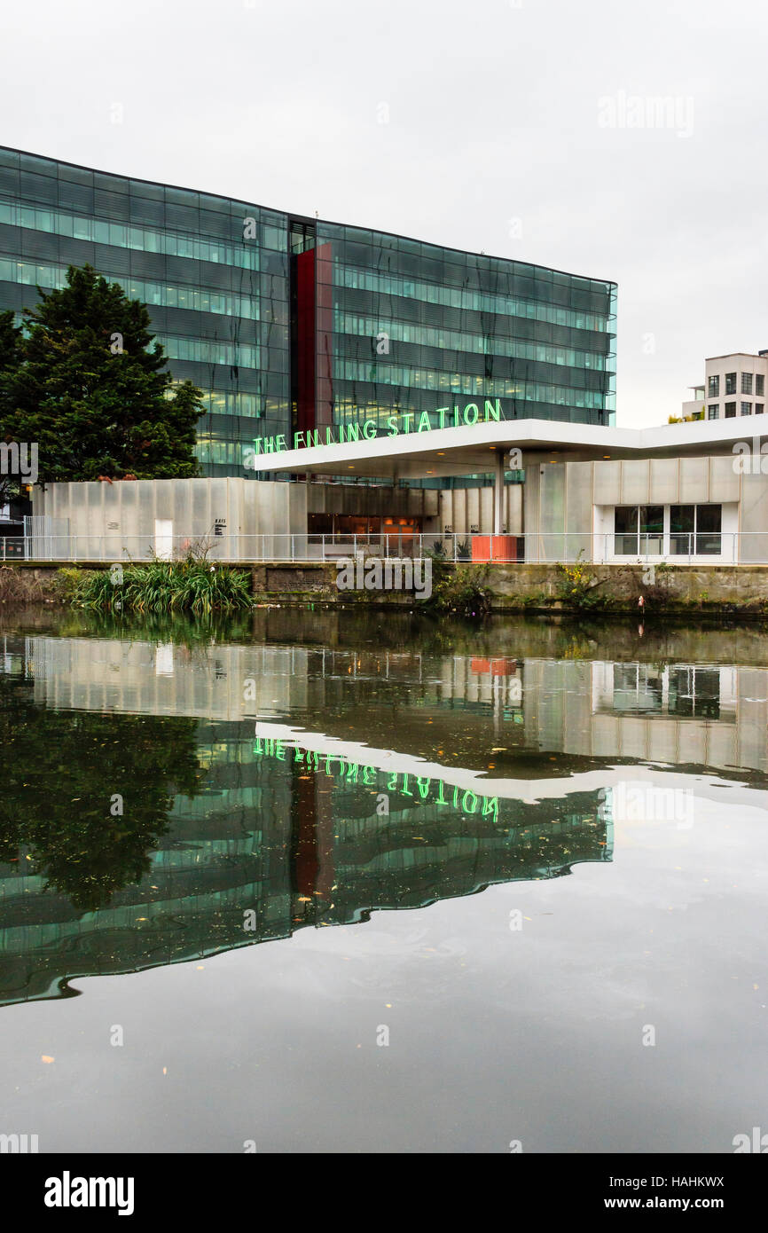 The Filling Station restaurant on Regent's Canal, King's Cross, London, UK, 2012 Stock Photo