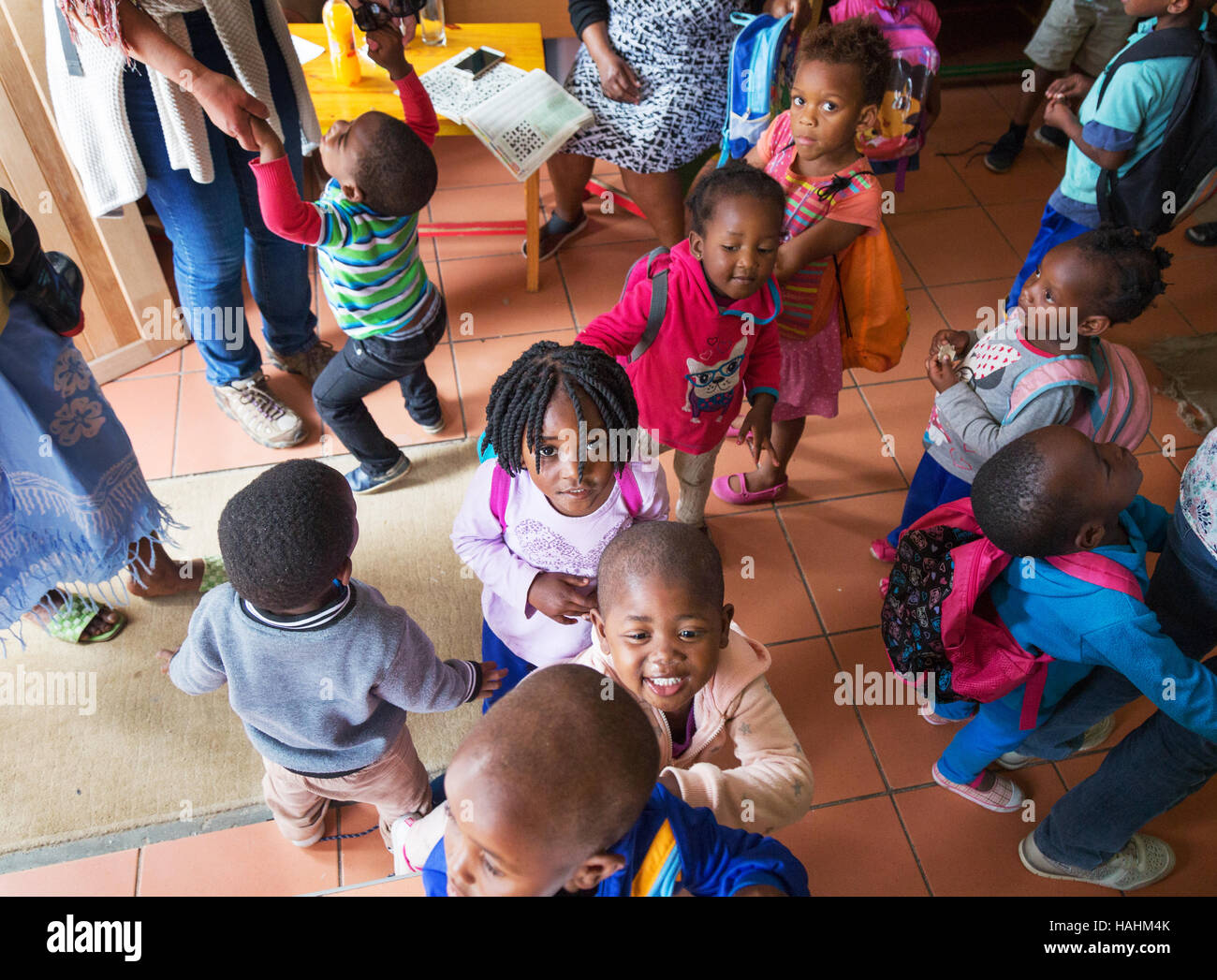 Young African Preschool kids playing in the playground of a kindergarten  school Stock Photo - Alamy