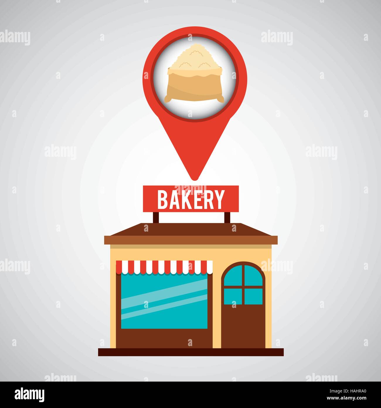 bakery store flour sack vector illustration eps 10 Stock Vector Image ...