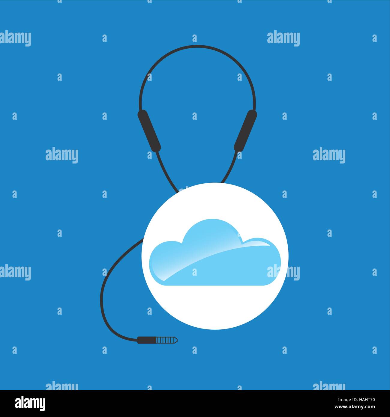 cloud music concept vector illustration eps 10 Stock Vector Image & Art