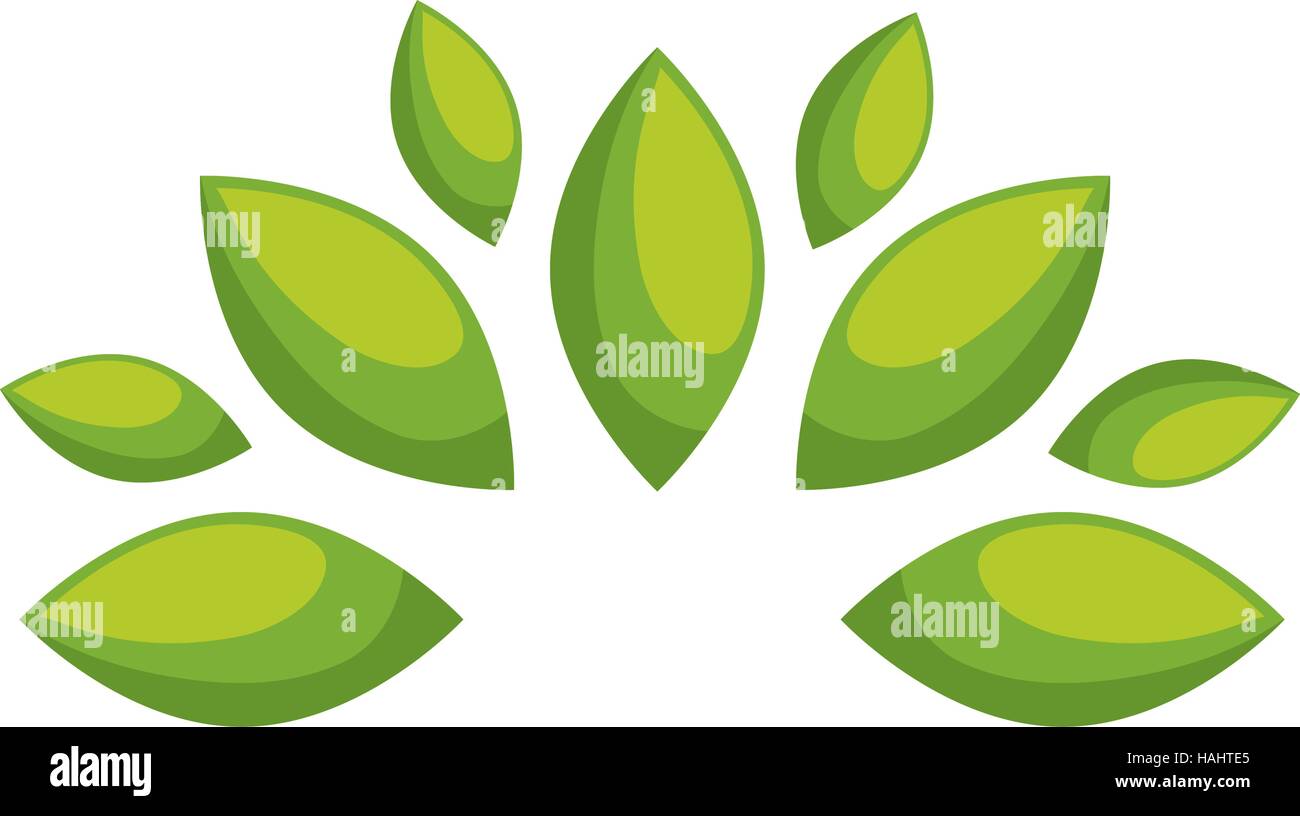 leafs plant ecology symbol vector illustration design Stock Vector ...