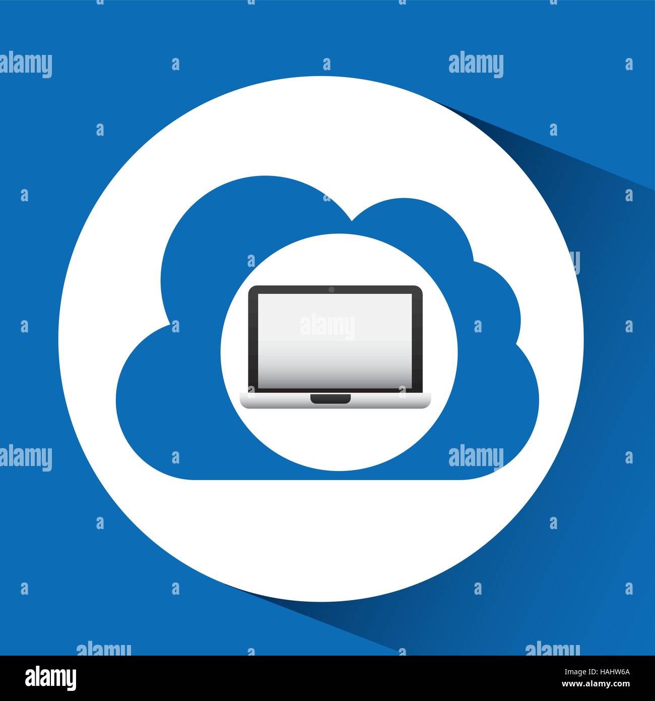 cloud computing technology digital vector illustration eps 10 Stock ...
