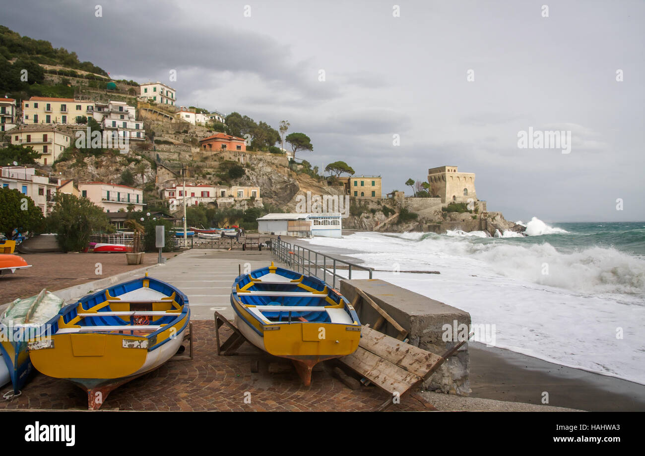 Erchie, Amalfi Coast Stock Photo