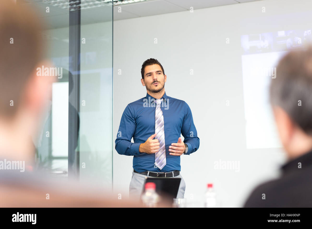 Business concept and strategy presentation on corporate meeting Stock ...