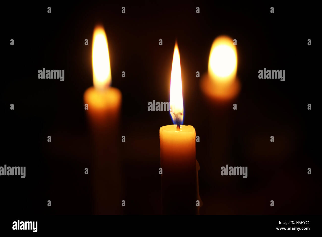 candle flame isolated on black Stock Photo - Alamy