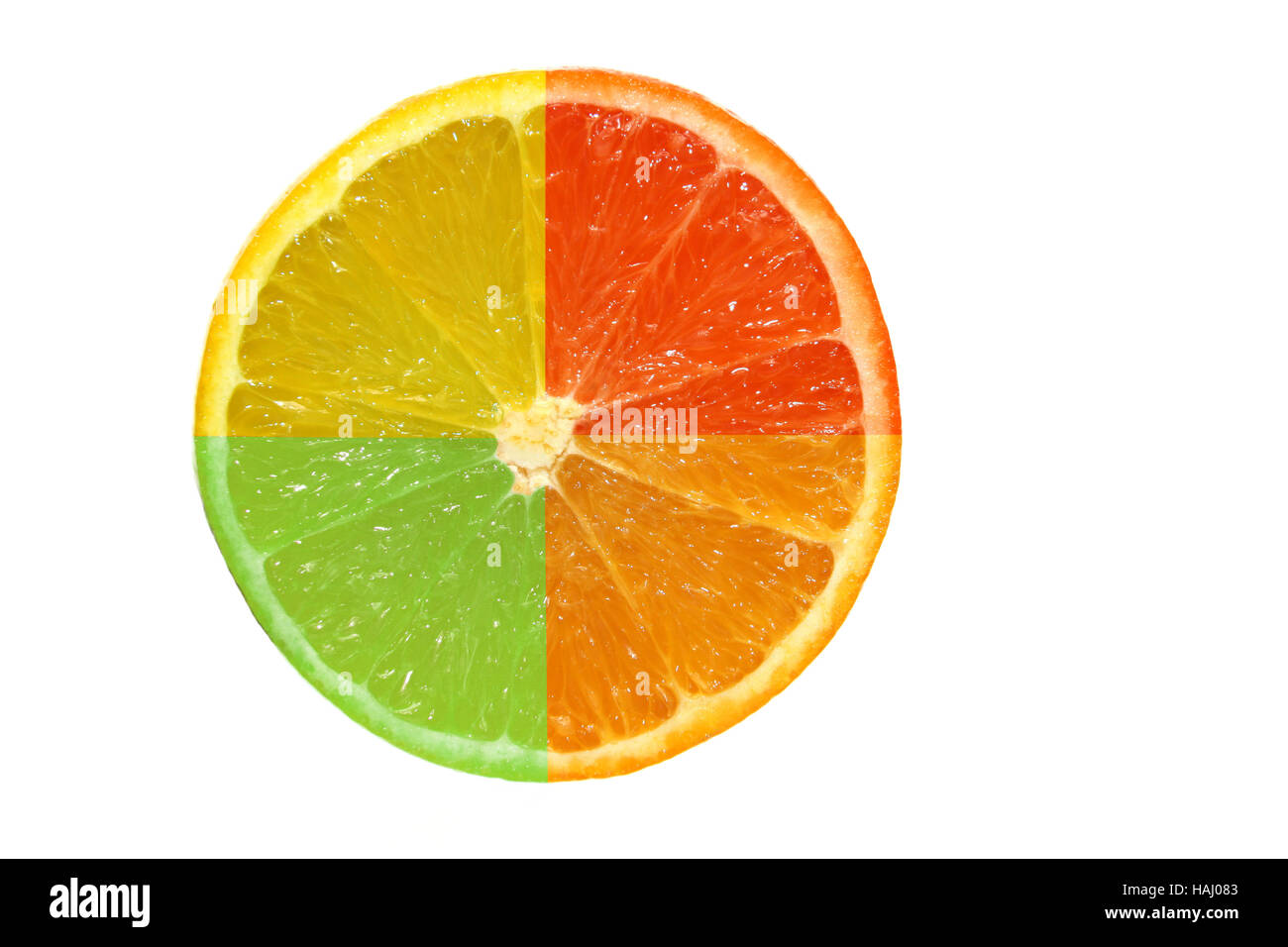 Assorted fruit slice Stock Photo