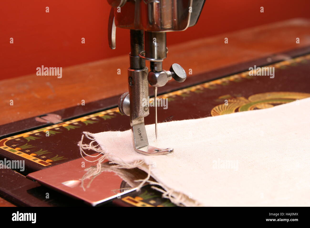 sewing machine needle Stock Photo