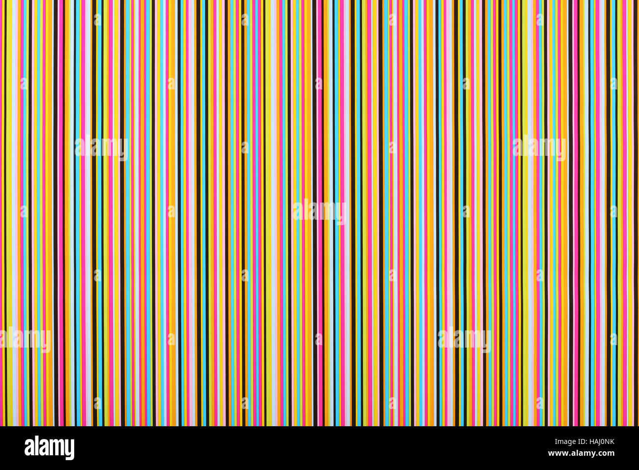 background of multi colored lines in a row Stock Photo