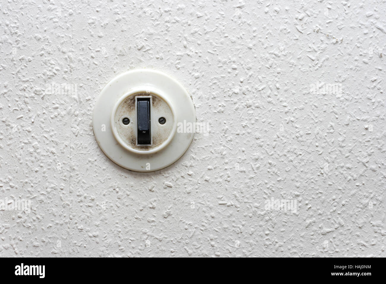 wall light switch Stock Photo