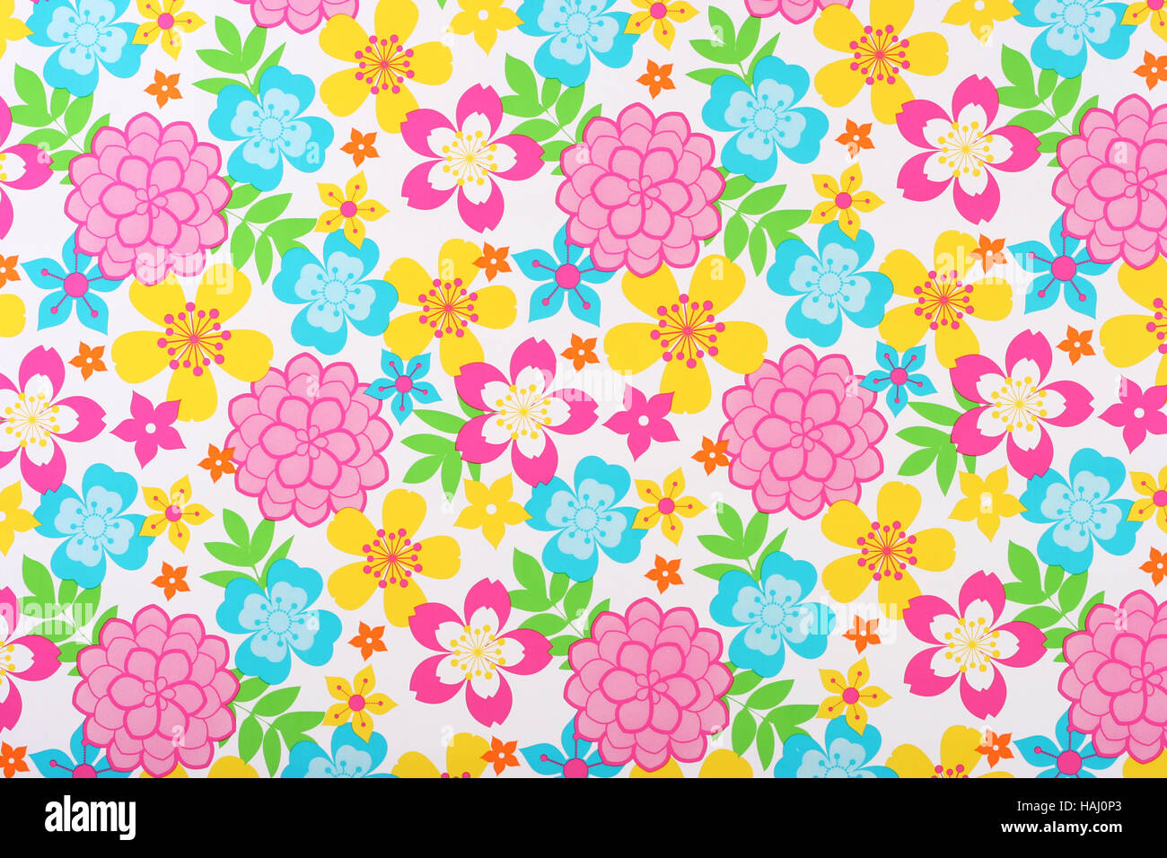 colorful floral background Stock Photo
