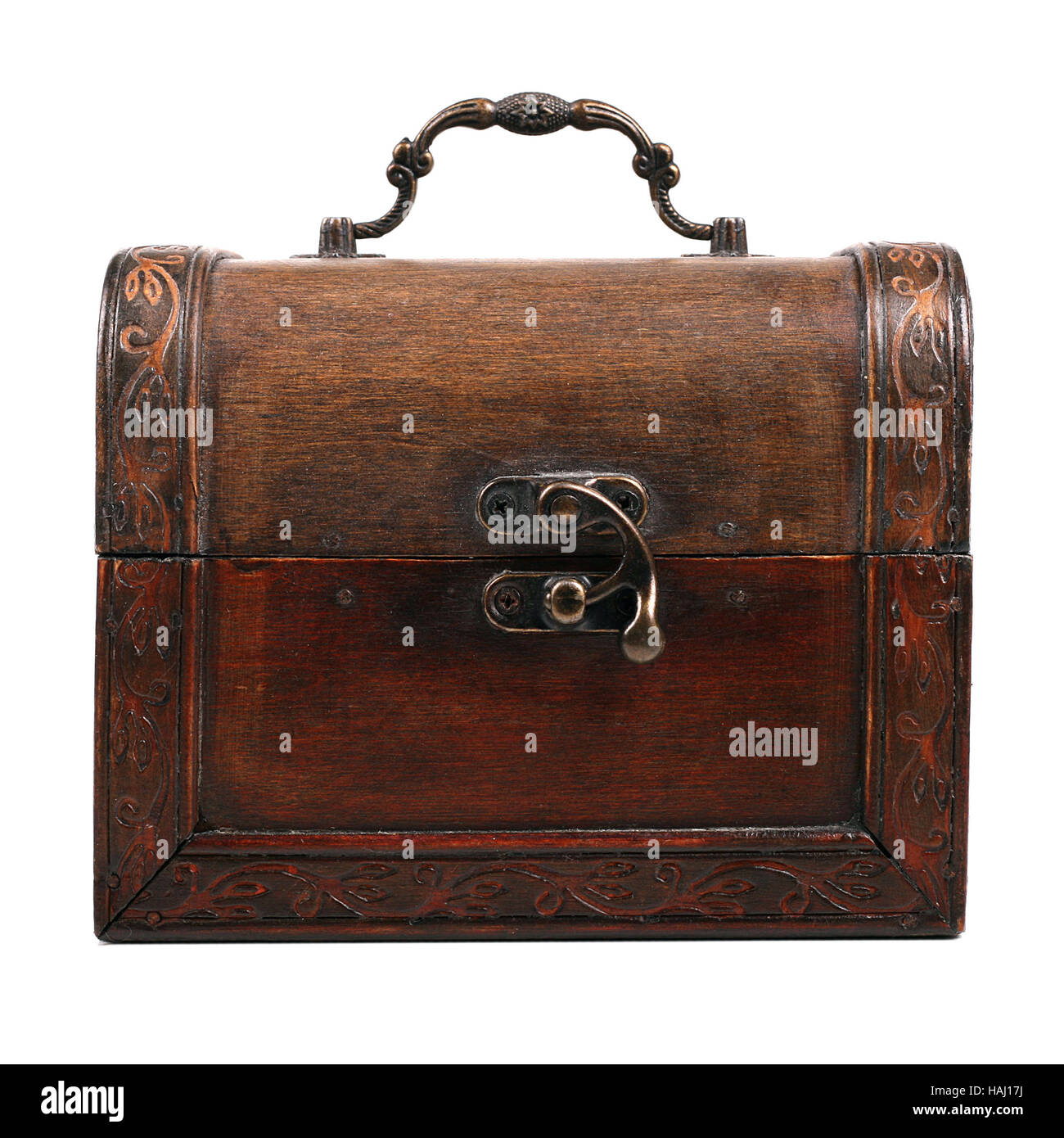 old wooden chest Stock Photo