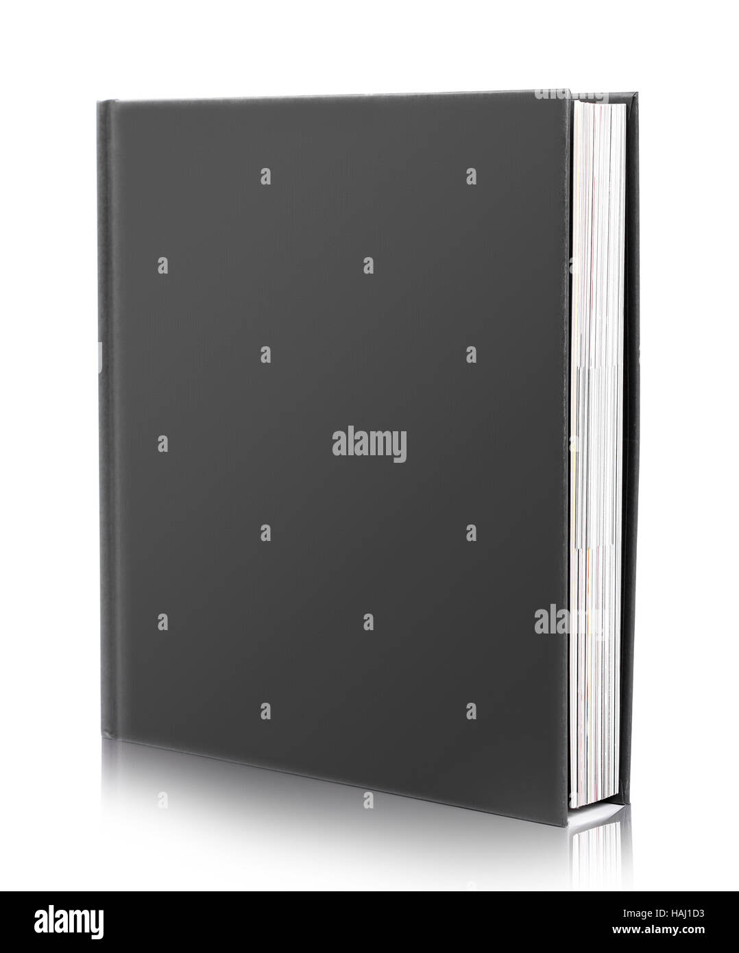blank book cover on white Stock Photo