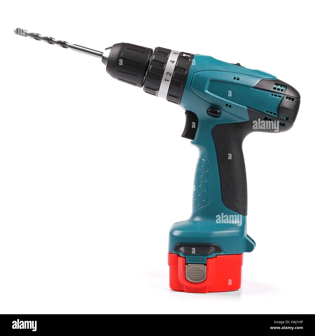 cordless drill isolated on white background Stock Photo