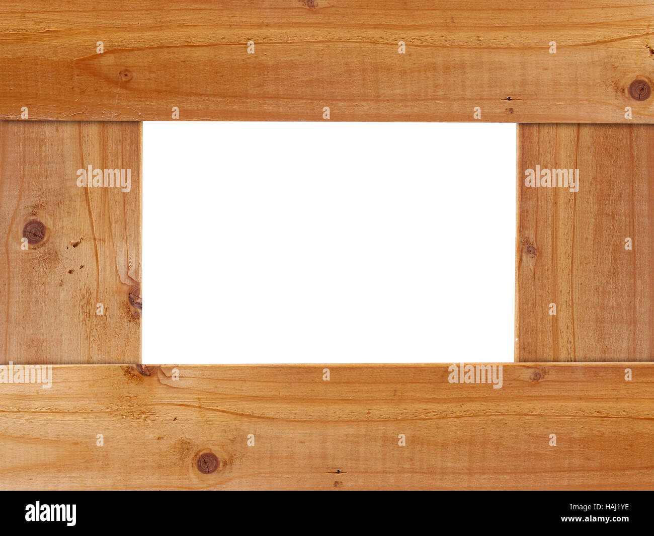 blank wooden frame Stock Photo