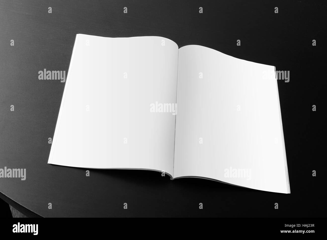 blank magazine on the table Stock Photo