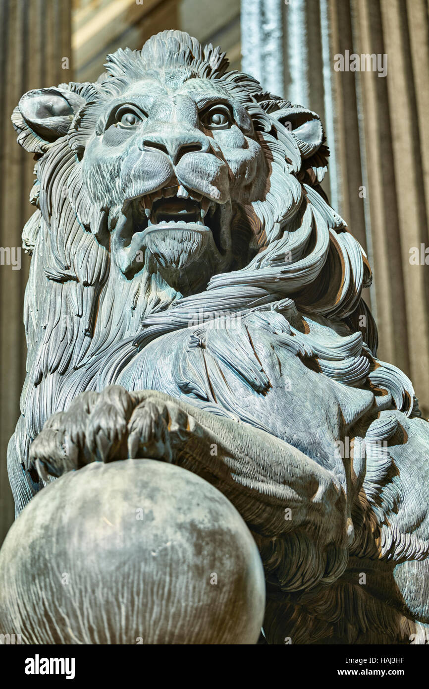 Lion sculpture detail at the Congress of Deputies of Spain. Madrid. Spain  Stock Photo - Alamy