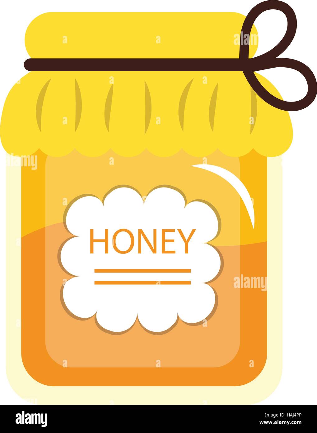 Honey jar icon.  isolated on white background. Vector illustration Stock Vector