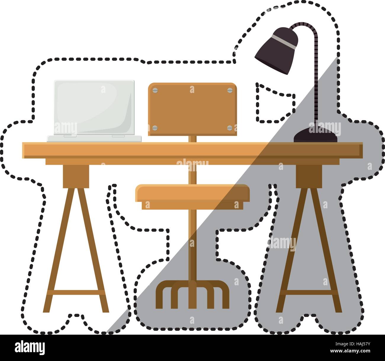 Isolated table with seat design Stock Vector Image & Art - Alamy