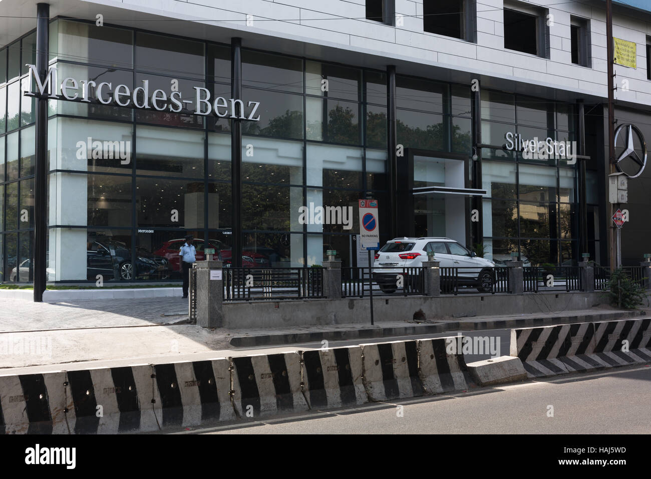 HYDERABAD, INDIA - DEC 01,2016  Mercedes-Benz India has opened its second dealership in Hyderabad. Stock Photo