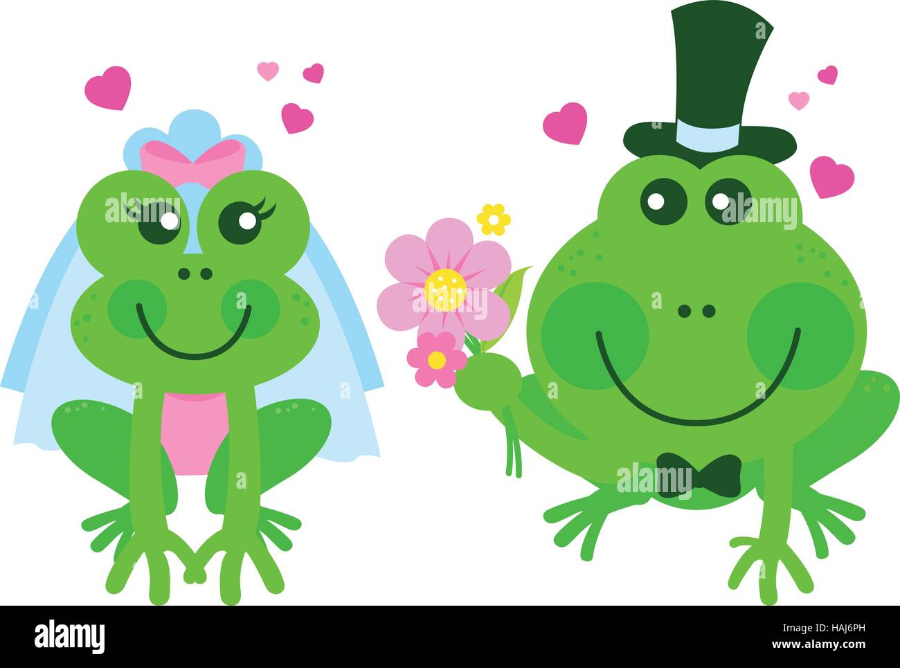 Bride and groom frogs hi-res stock photography and images - Alamy