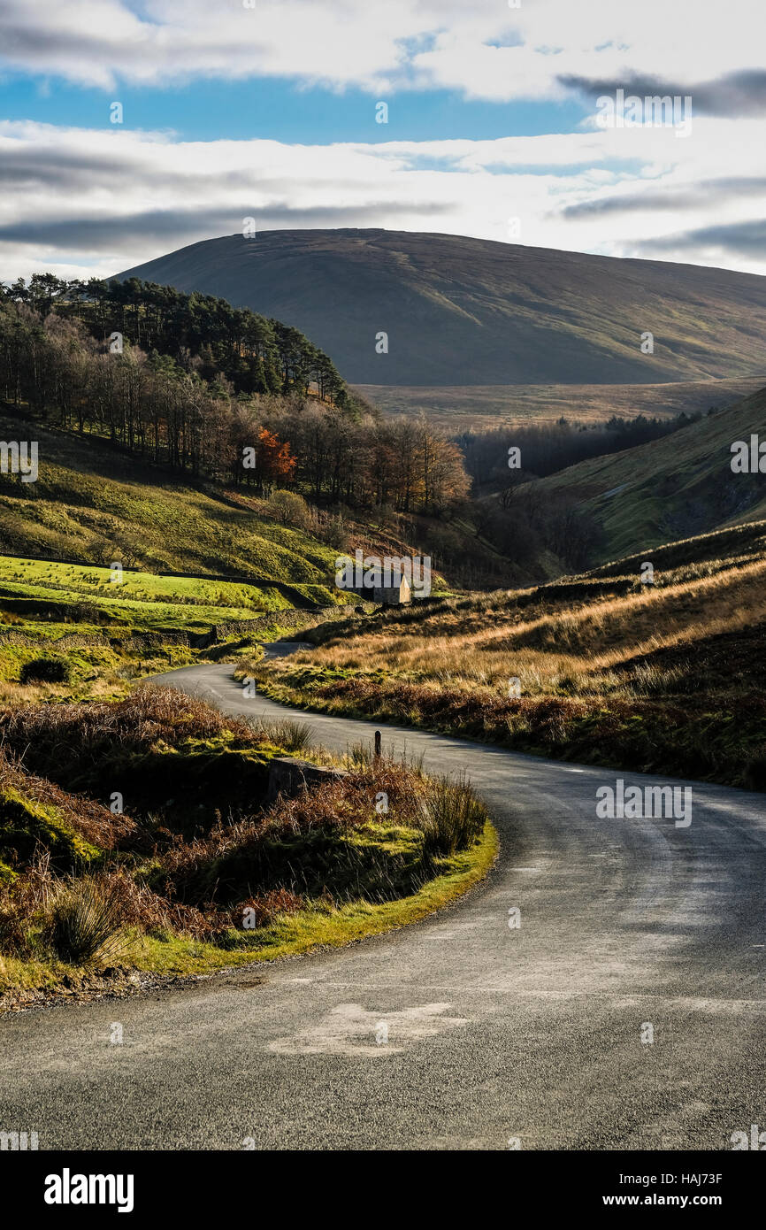 Road through the Trough of Bowland Stock Photo