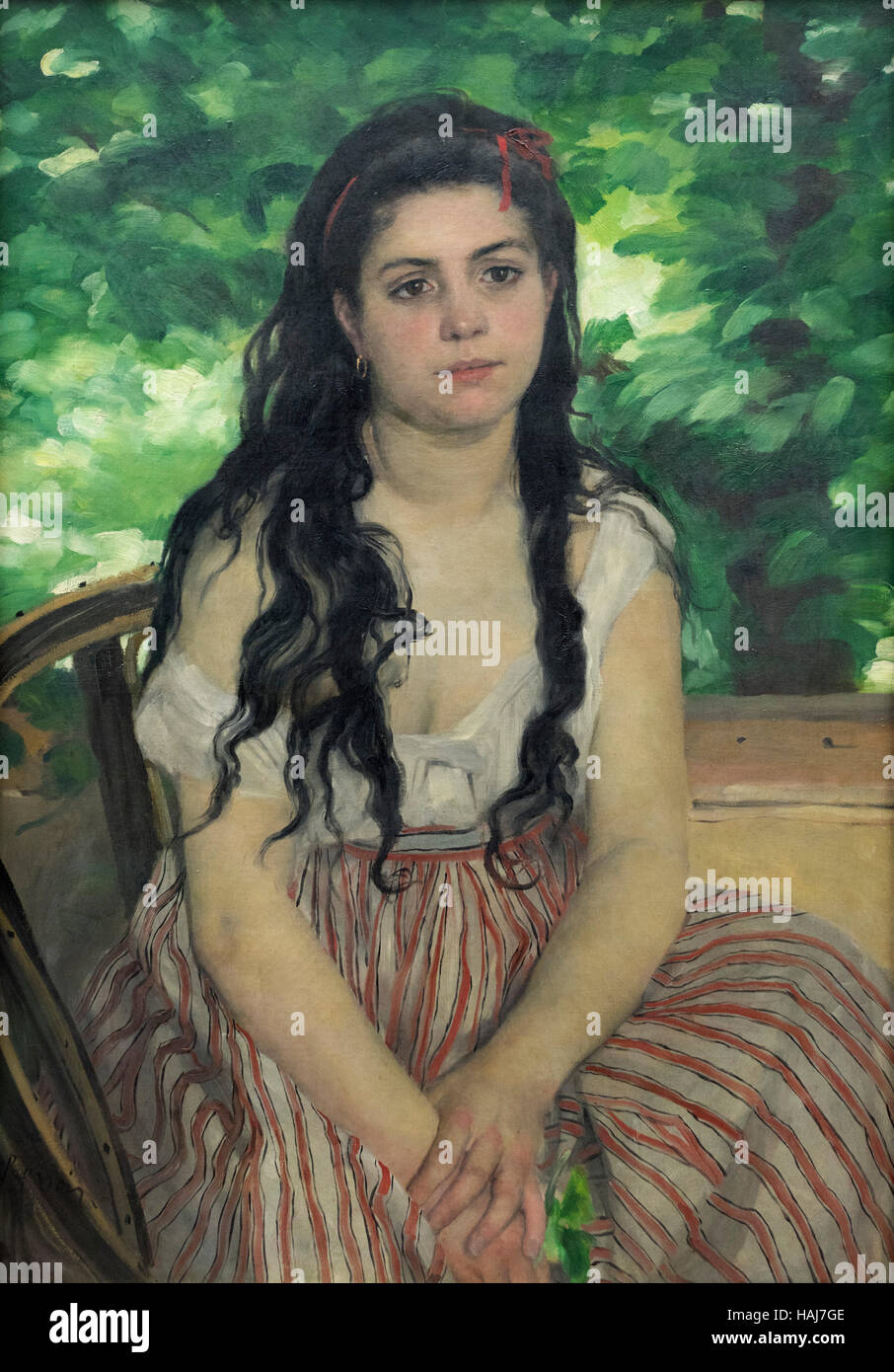 Auguste Renoir (1841-1919), Summer, 1868. Im Sommer. Stock Photo