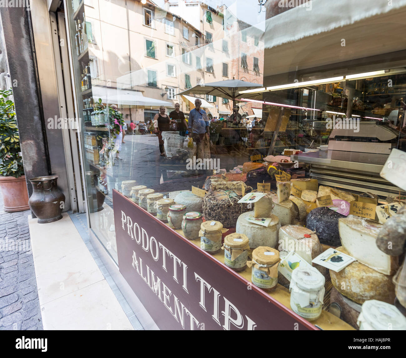 Specialty local food shop, Puccini monument and birthplace, Lucca City
