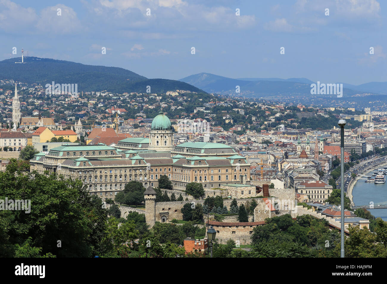 Royal Castle and hills of Budapest Stock Photo - Alamy