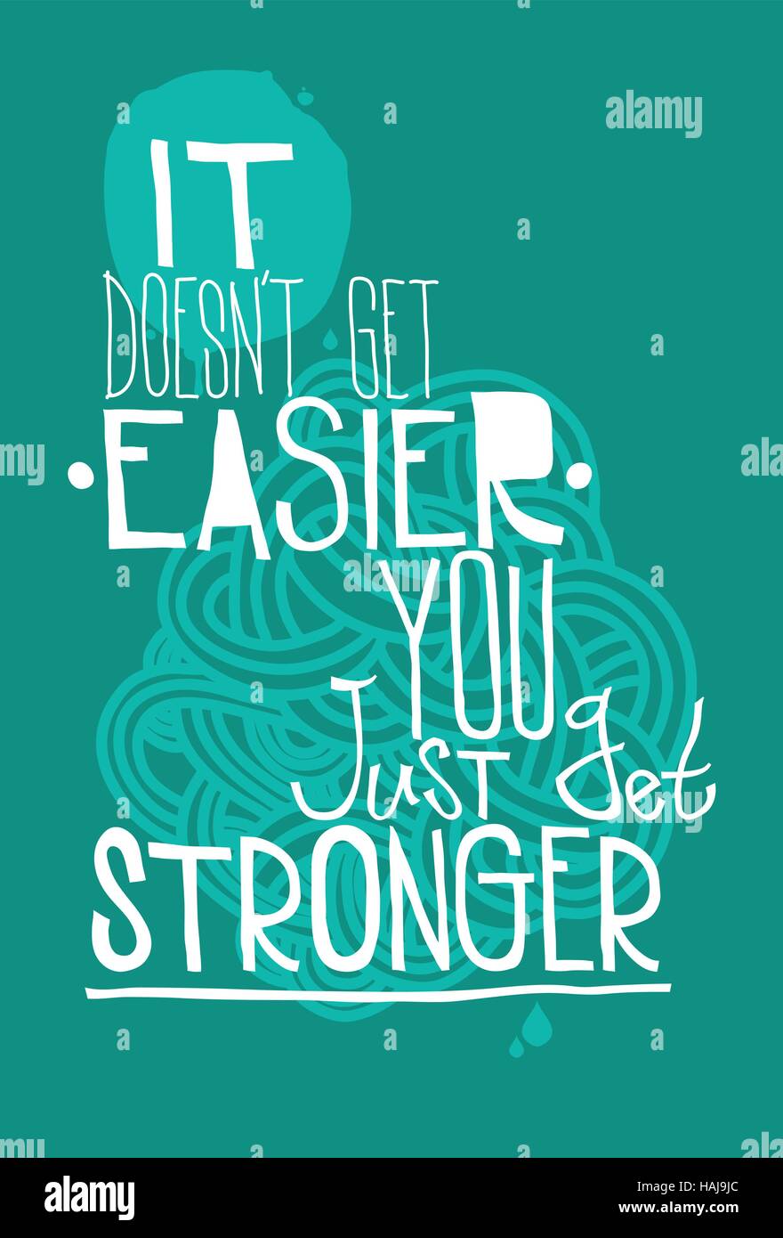 Poster on a blue background with quote Stock Vector Image & Art Alamy