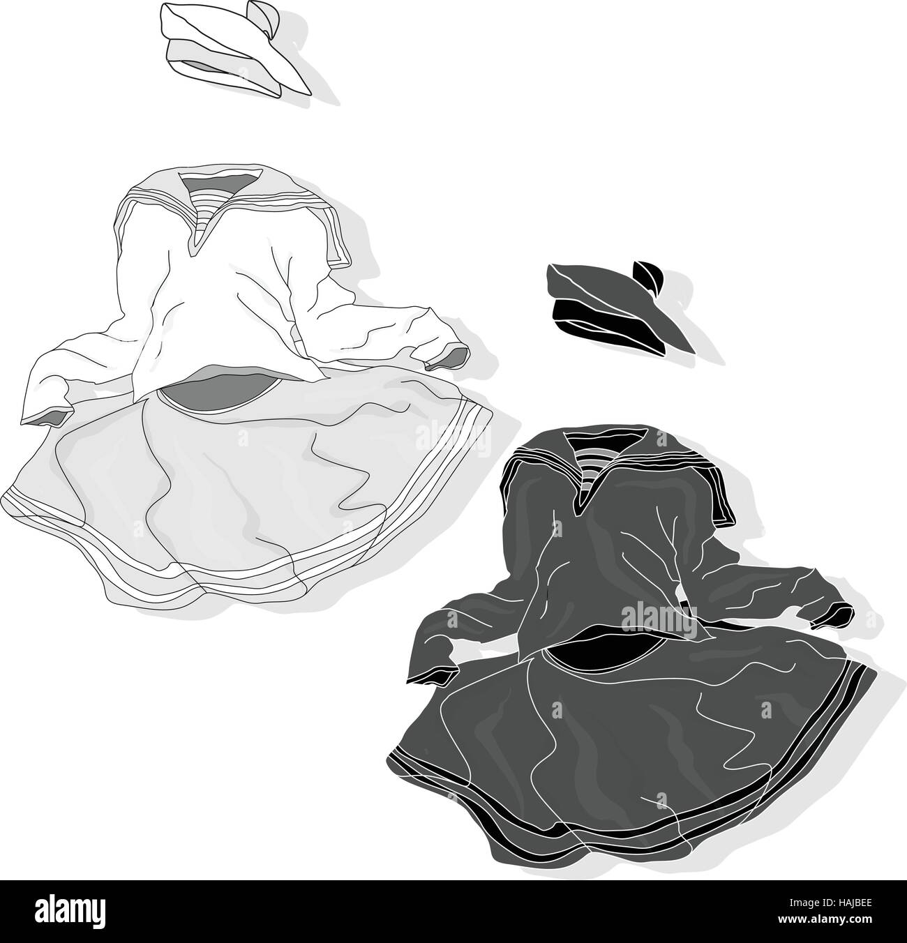 Fancy Dress Costume For Children Vector Illustration Isolated Stock