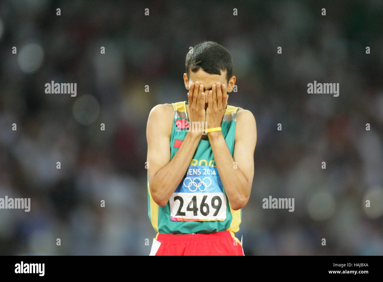 HICHAM EL GUERROUJ MOROCO ATHENS GREECE 24 August 2004 Stock Photo - Alamy