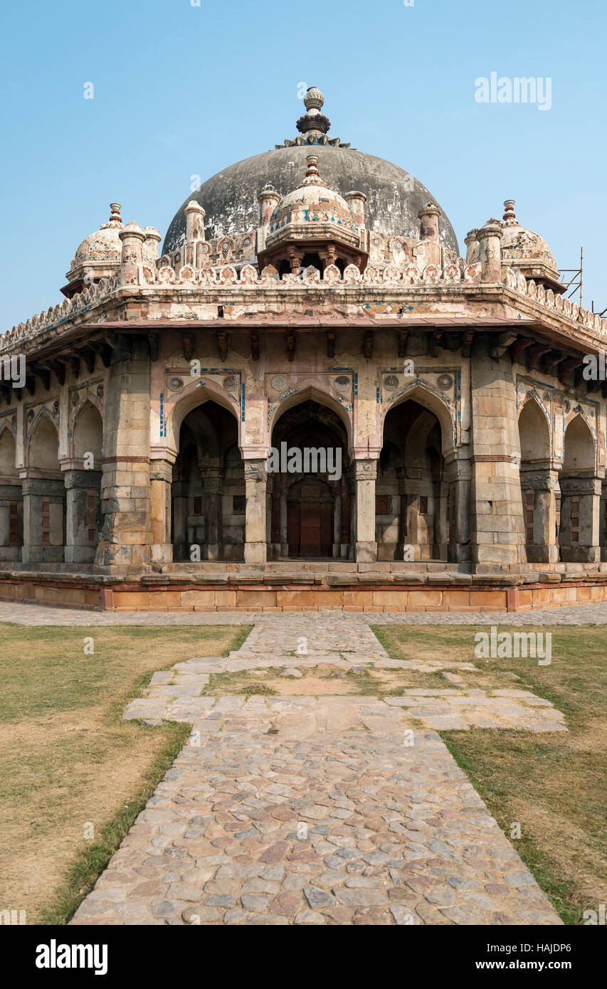 Isa Khan's Garden Tomb, Humayun's Tomb, New Delhi, India Stock Photo
