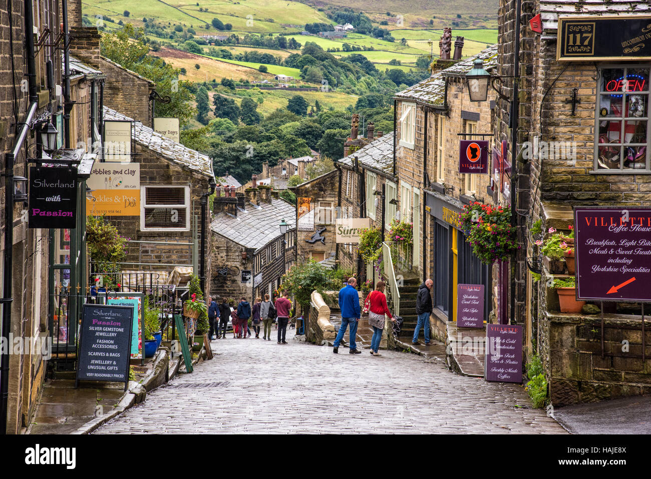Haworth village, Bronte country, Yorkshire, UK Stock Photo 127025498 Alamy
