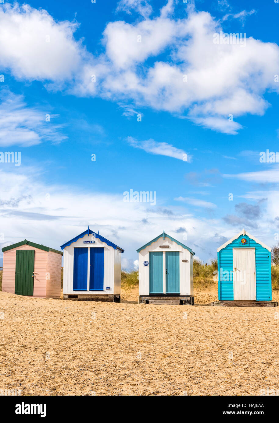Beach huts, Southwold, Suffolk, UK Stock Photo