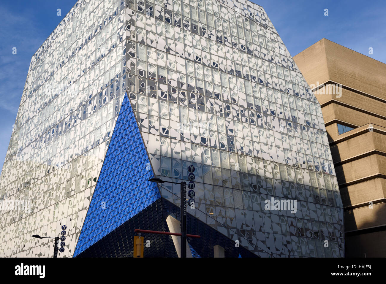 Modern Student Learning Center building on Ryerson University campus downtown Toronto Yonge street Stock Photo