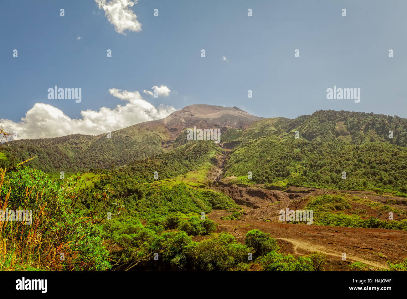 Panoramic View Of Dormant Tungurahua Volcano Mountain Volcano On A ...