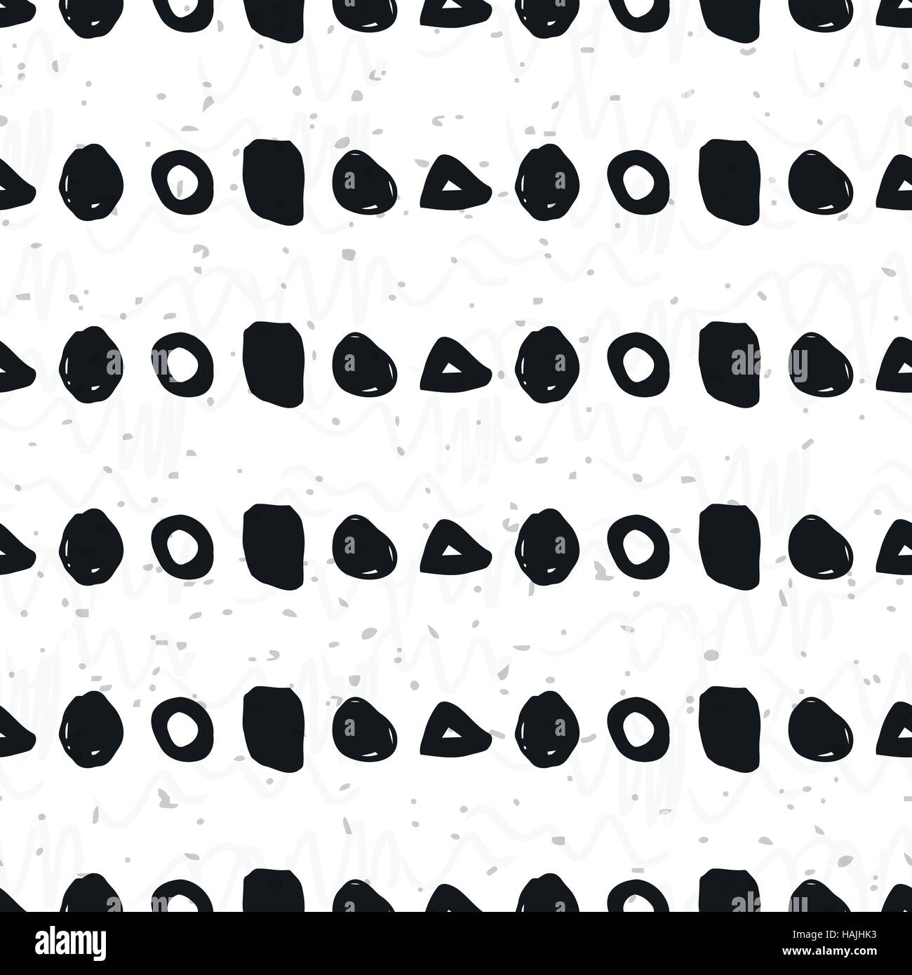 Hand-drawn geometric seamless pattern Stock Vector Image & Art - Alamy