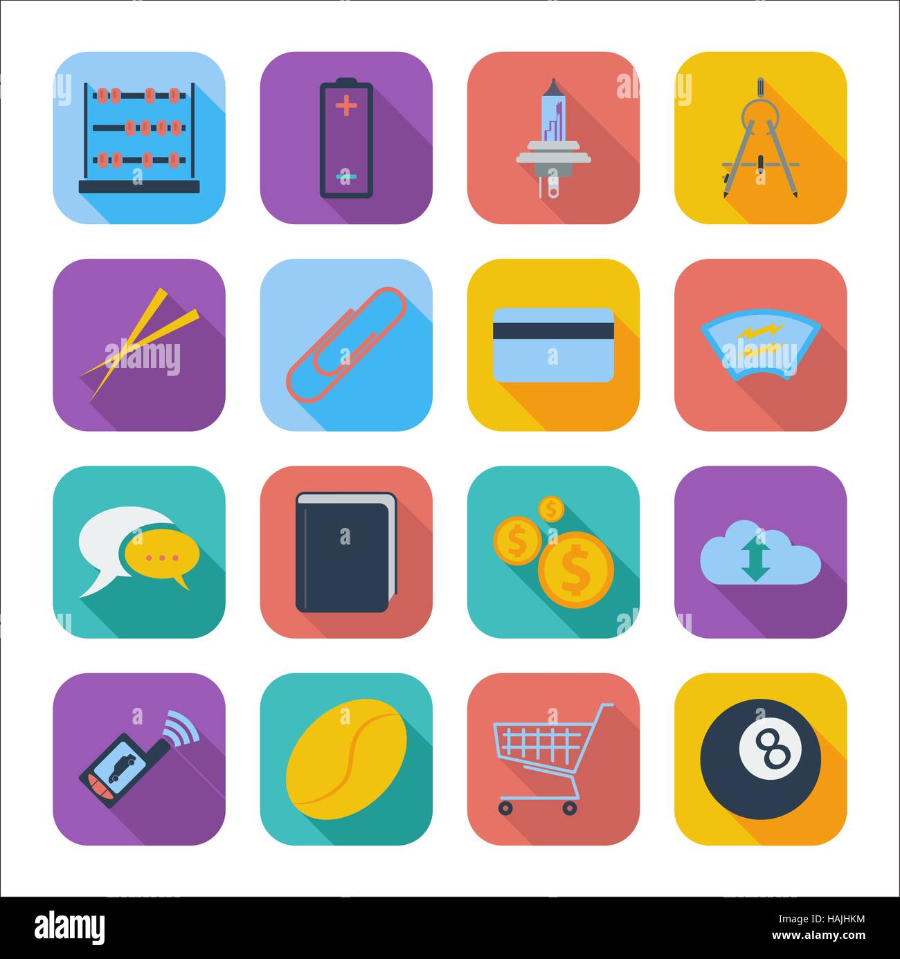Color flat icons for Web Design and Mobile Application. Vector ...