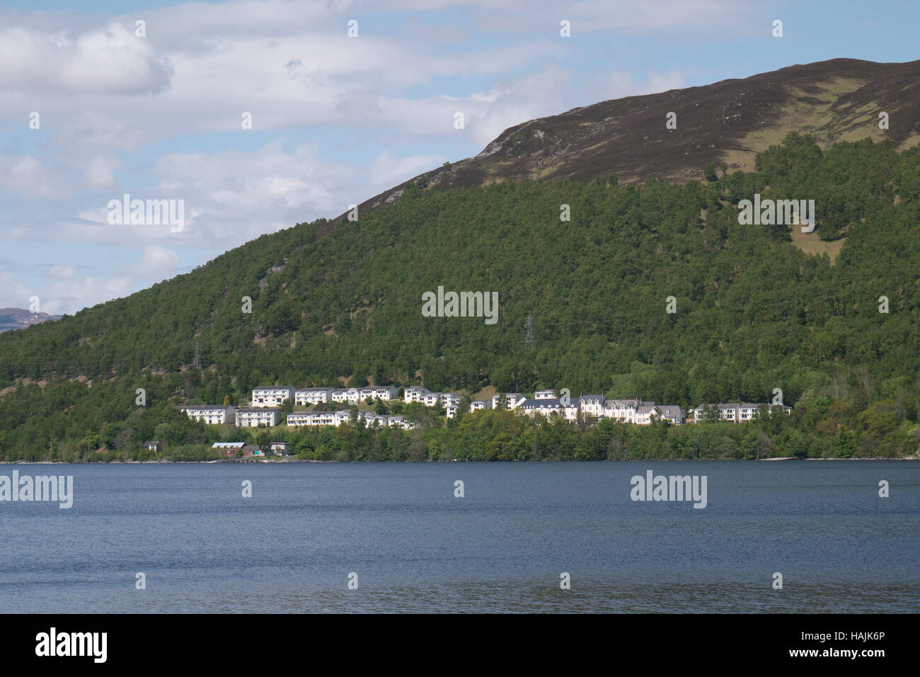 Council houses in highlands of Scotland Stock Photo Alamy