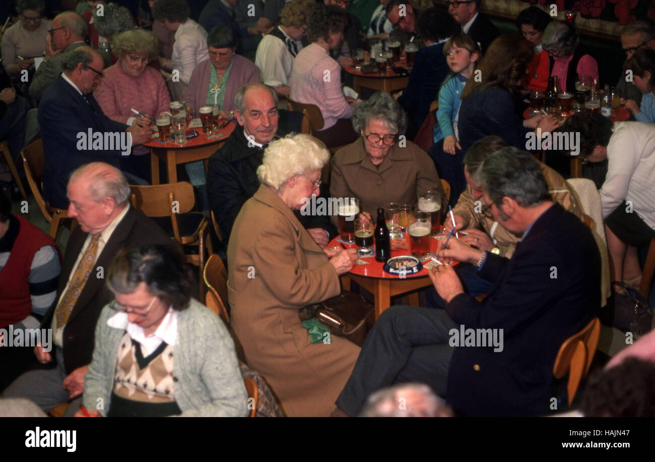 Working mens men's club in the seventies 70's Stock Photo Alamy