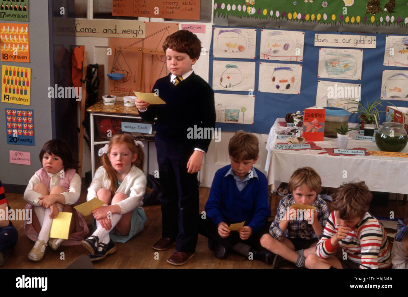 Children speaking classroom hi-res stock photography and images - Alamy