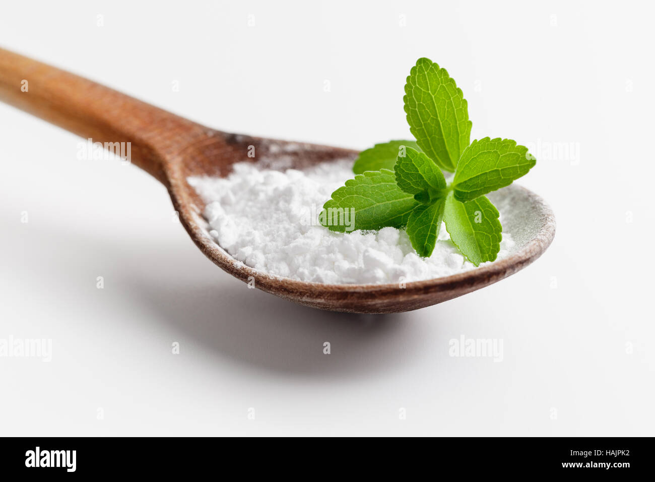 Stevia leaves and powder Stock Photo Alamy