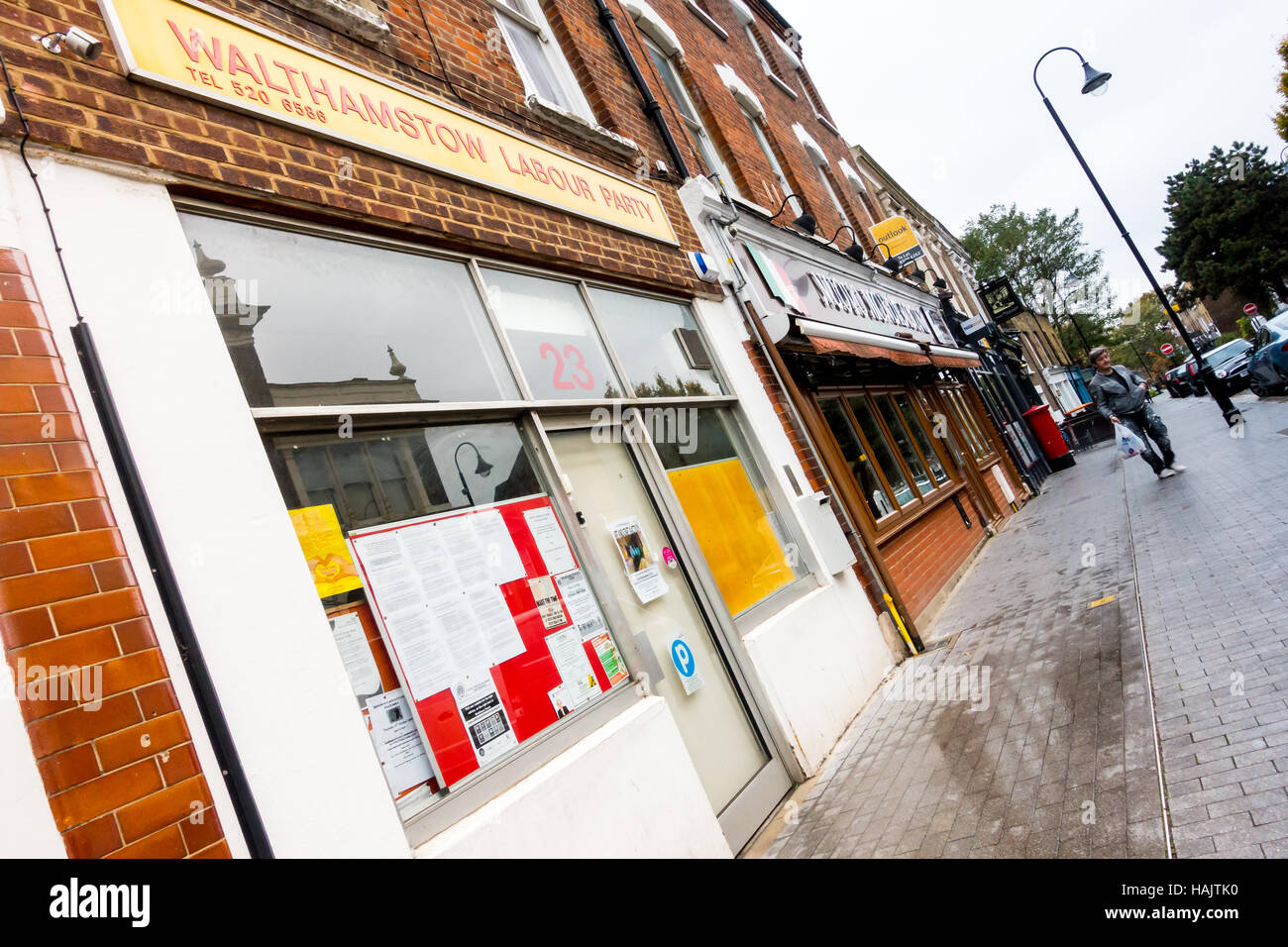 The office of Walthamstow Labour Party in Orford Road, Walthamstow