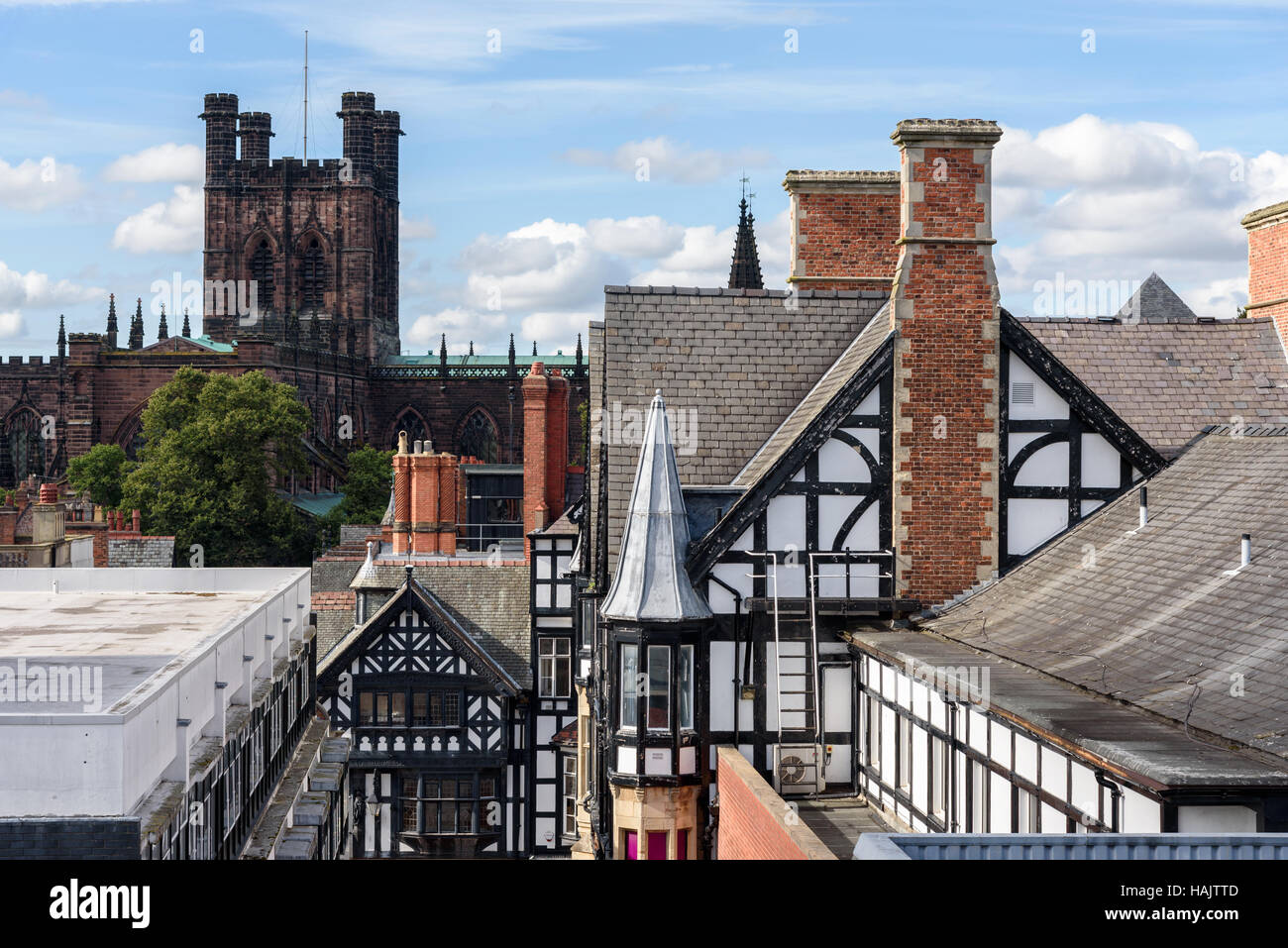 Chester Cathedral is a Church of England cathedral and the mother church of the Diocese of Chester. Stock Photo