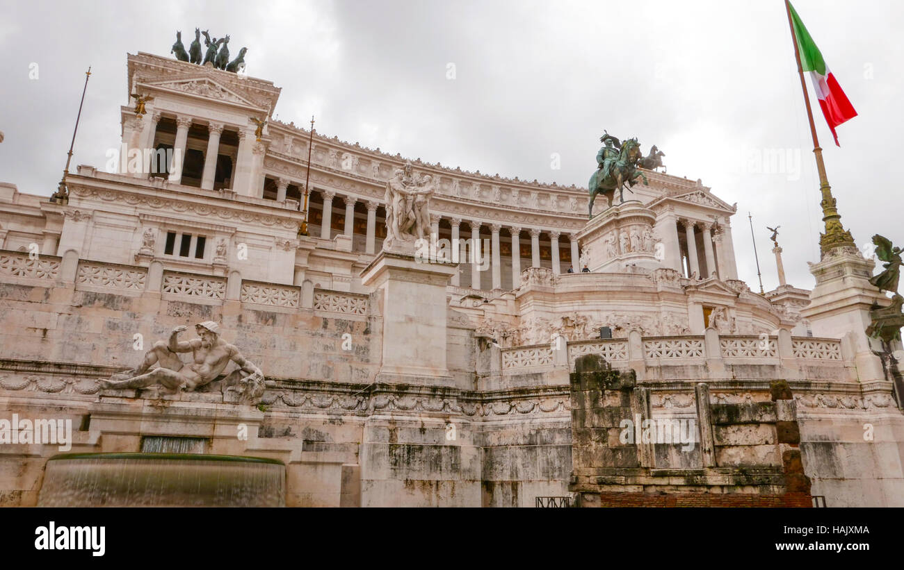 The Viktor Emmanuel National Monument of Vittorio Emanuele in Rome - a ...
