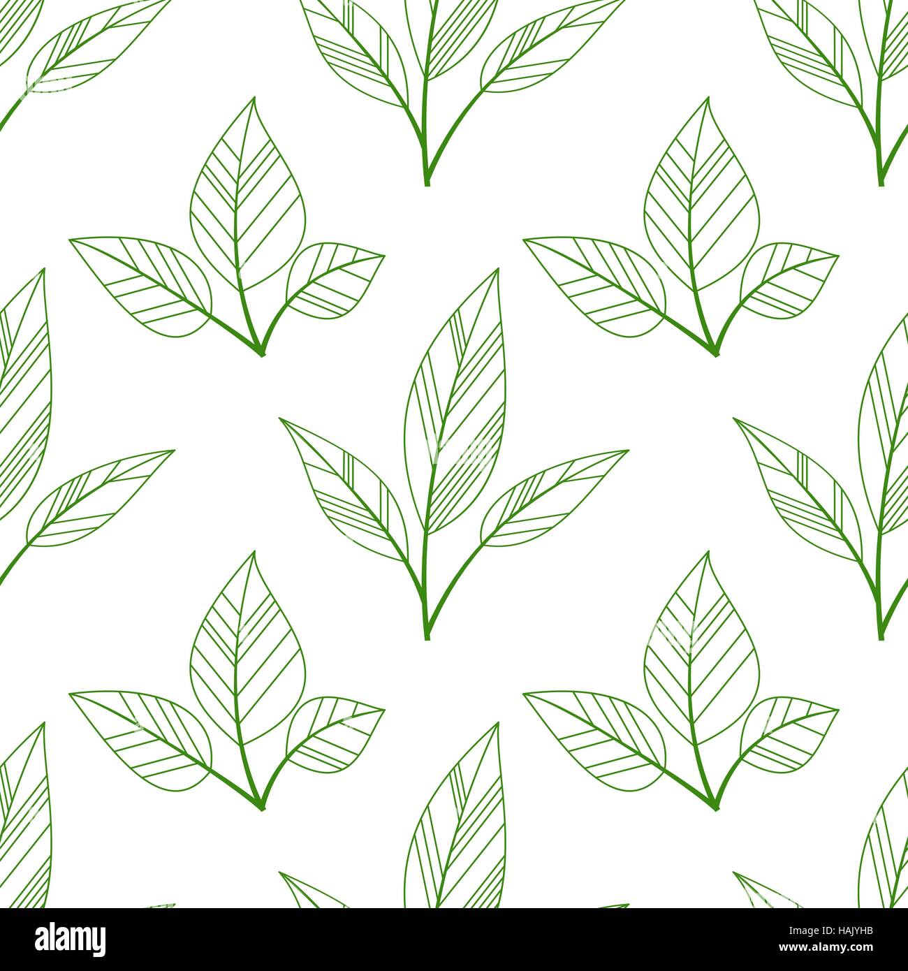 green seamless leaves Stock Vector Image & Art - Alamy