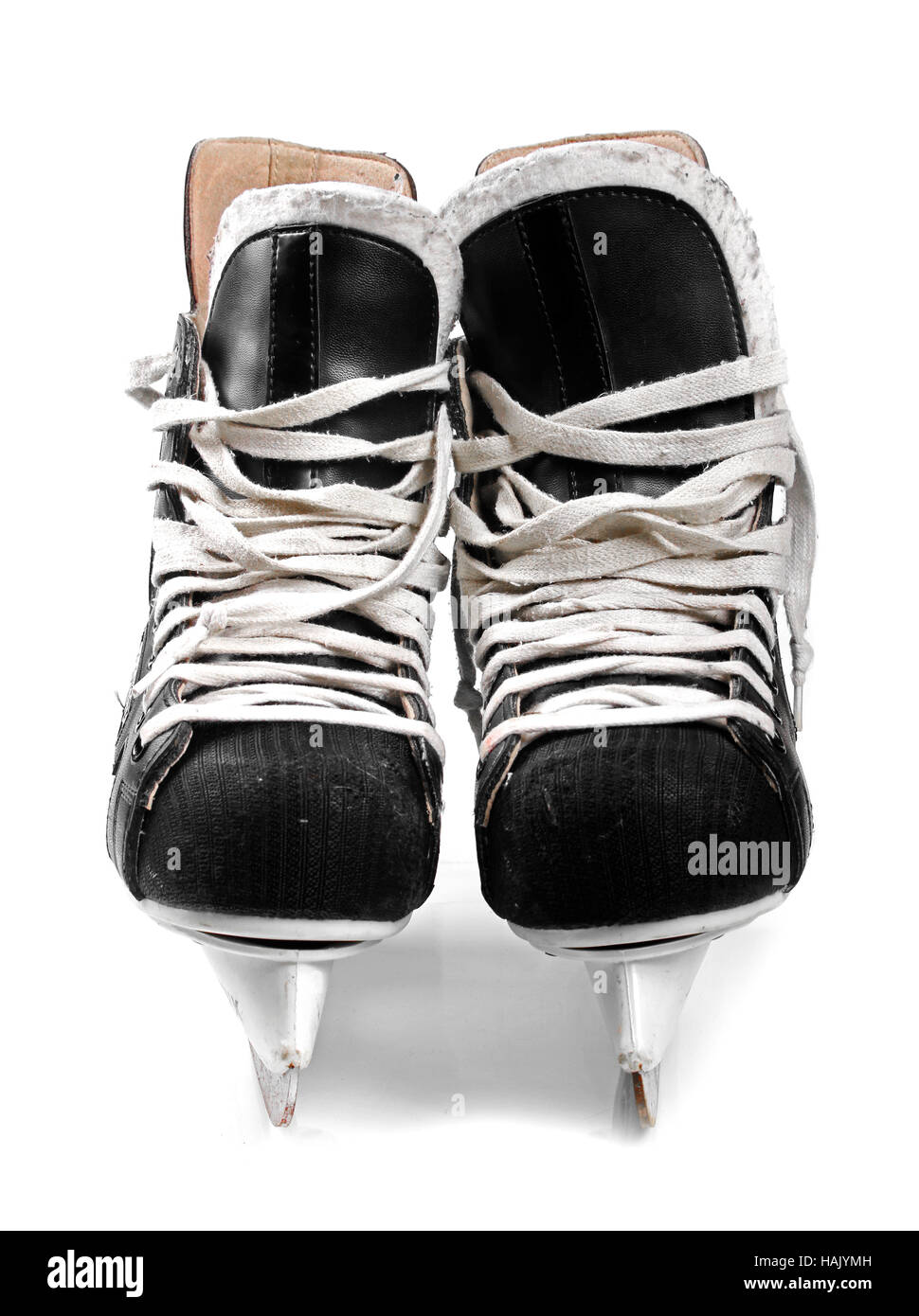 ice hockey skates isolated on white Stock Photo