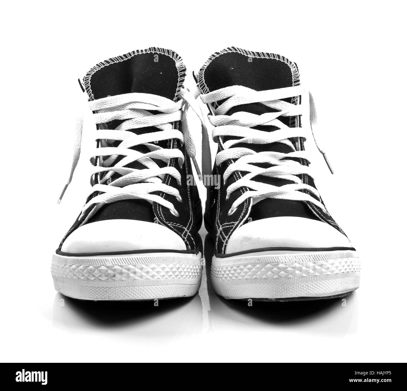 a pair of new sneakers isolated on white Stock Photo